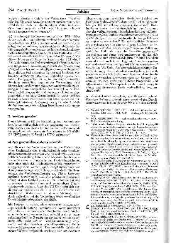 Vorschauseite 5: Möglichkeiten und Grenzen der Verwendung von Dachmarken im Arzneimittelbereich
