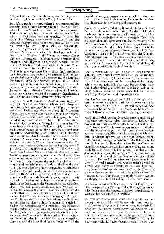 Vorschauseite 4: Das InfonmaHonsfreiheitsgesetz gilt auch für die Unterausschüsse des Gemeinsamen Bundesausschuss