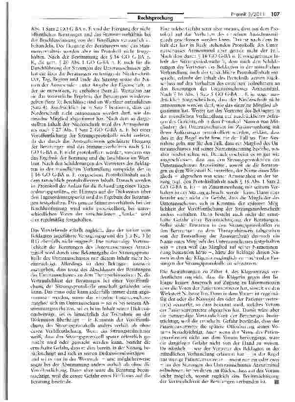 Vorschauseite 5: Das InfonmaHonsfreiheitsgesetz gilt auch für die Unterausschüsse des Gemeinsamen Bundesausschuss