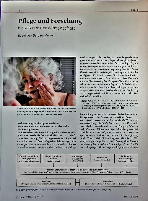 Vorschauseite 1: Pflege und Forschung: Neues aus der Wissenschaft