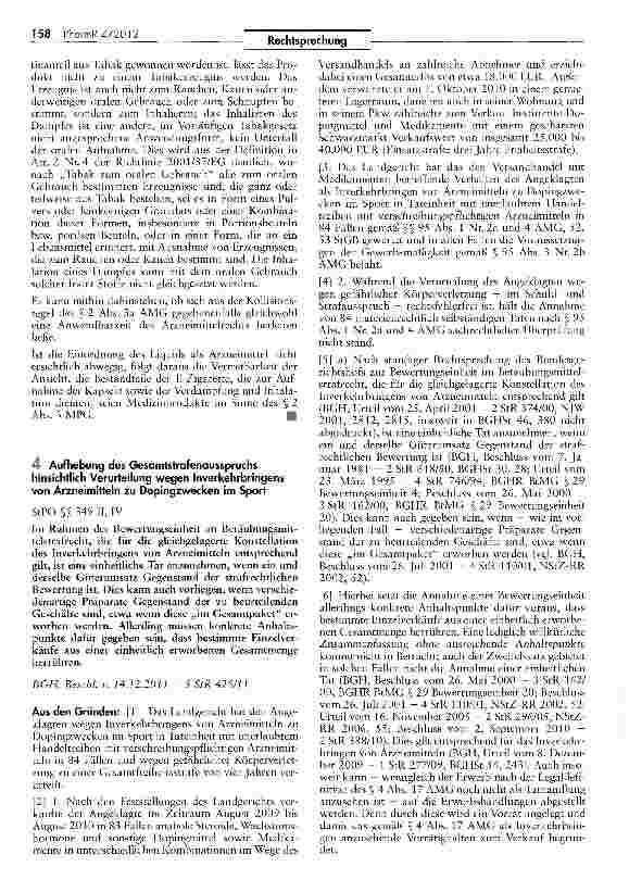 Vorschauseite 5: Keine einstweilige Verfügung gegen Warnung vor E-Zigarette gegen GesundheitsministeriumAMG §§2 1, 21 [; MPG §2 111