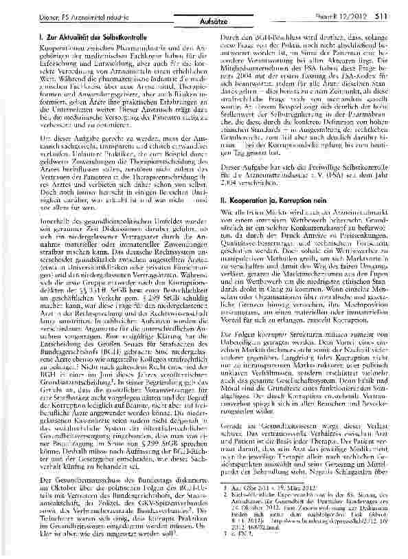 Vorschauseite 2: Selbstregulierung ist ein kontinuierlicher Prozess, der als Ultimo Ratio auchklare Sanktionen erfordert