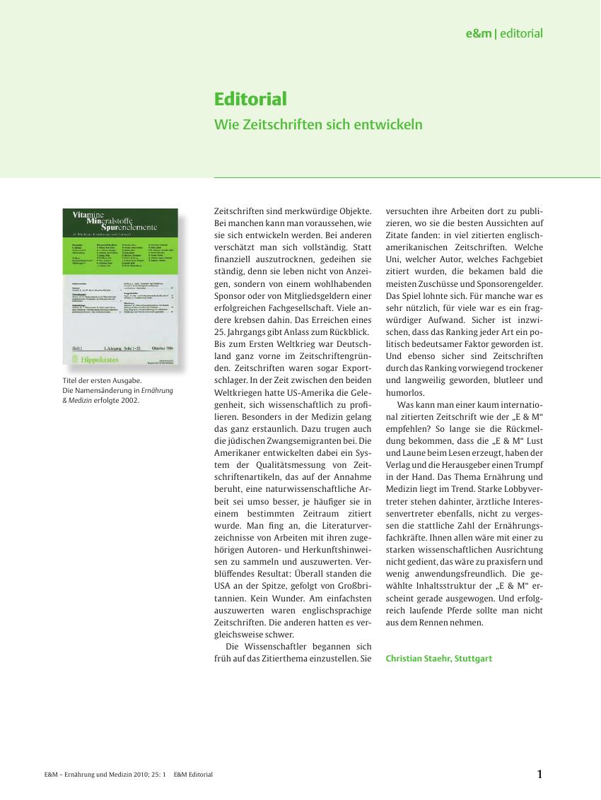 Vorschauseite 1: Wie Zeitschriften sich entwickeln