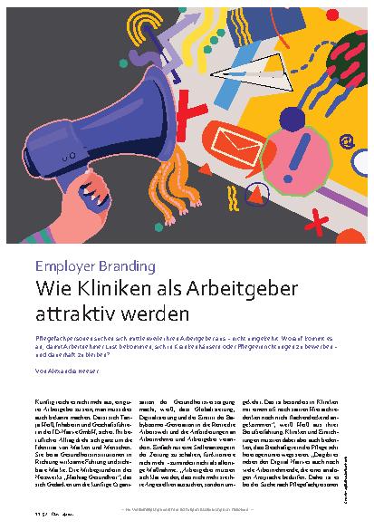 Vorschauseite 1: Employer Branding: Wie Kliniken als Arbeitgeber attraktiv werden