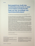 Vorschauseite 1: Retrospektives Audit des Antibiotikaverbrauchs in einer universitären Kinderkardiologie auf der Grundlage von Apothekenlieferdaten