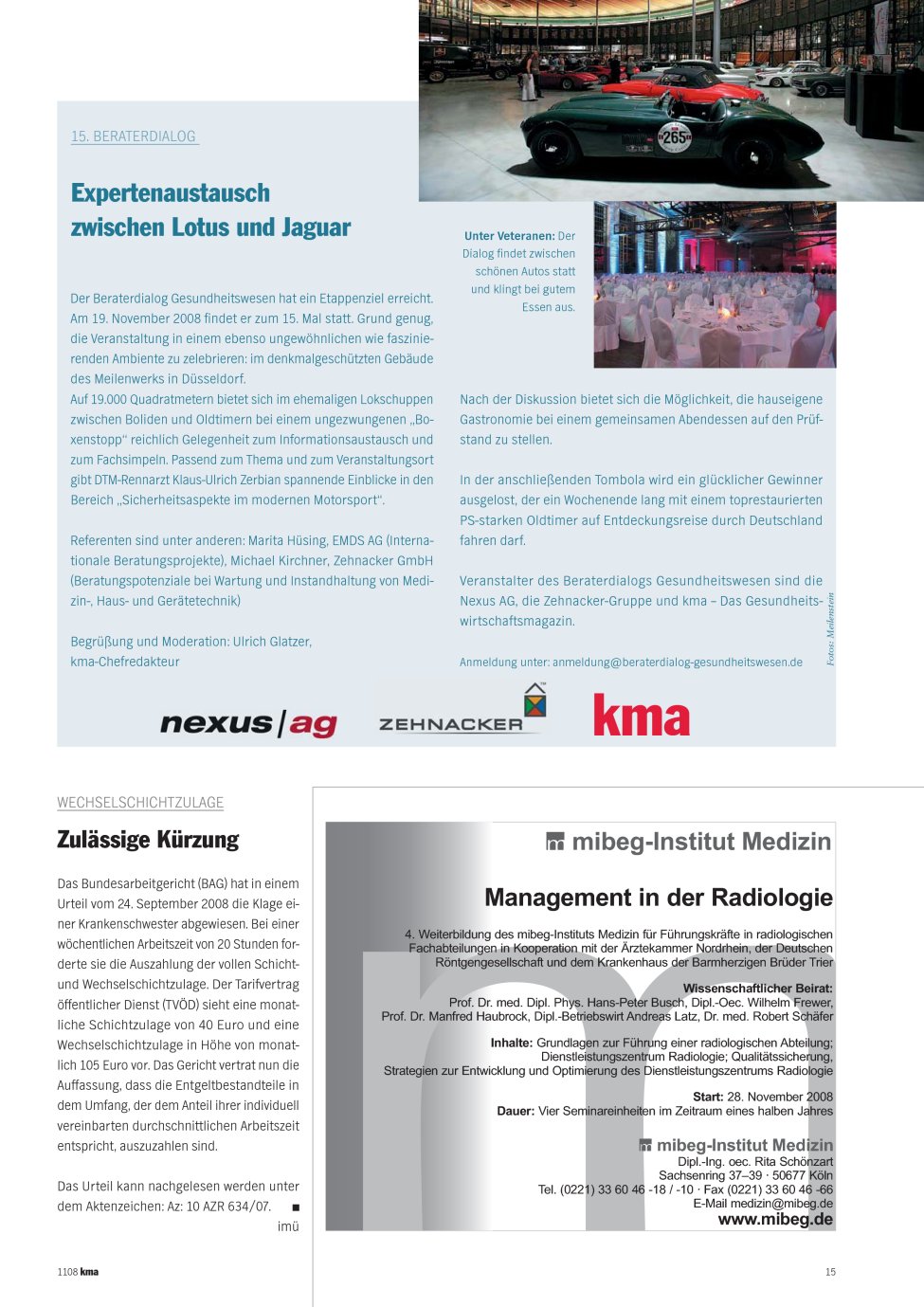 Vorschauseite 1: Expertenaustausch zwischen Lotus und Jaguar