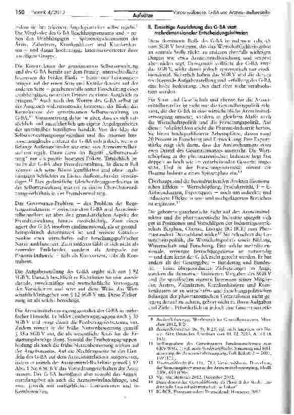 Vorschauseite 2: Gemeinsamer Bundesausschuss und Arzneimittelhersteller: Ein Governance-Problem