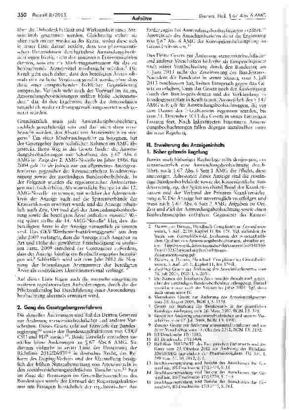 Vorschauseite 2: Die Neuregelung des § 67 Abs. 6 AMG - Erweiterte Transparenzpflichten für den pharmazeutischen Unternehmer