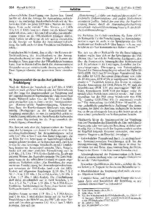 Vorschauseite 6: Die Neuregelung des § 67 Abs. 6 AMG - Erweiterte Transparenzpflichten für den pharmazeutischen Unternehmer