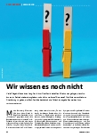 Vorschauseite 1: Wir wissen es noch nicht.