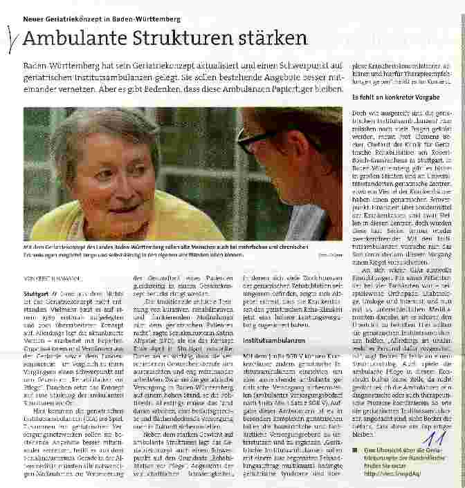 Vorschauseite 1: Ambulante Strukturen stärken