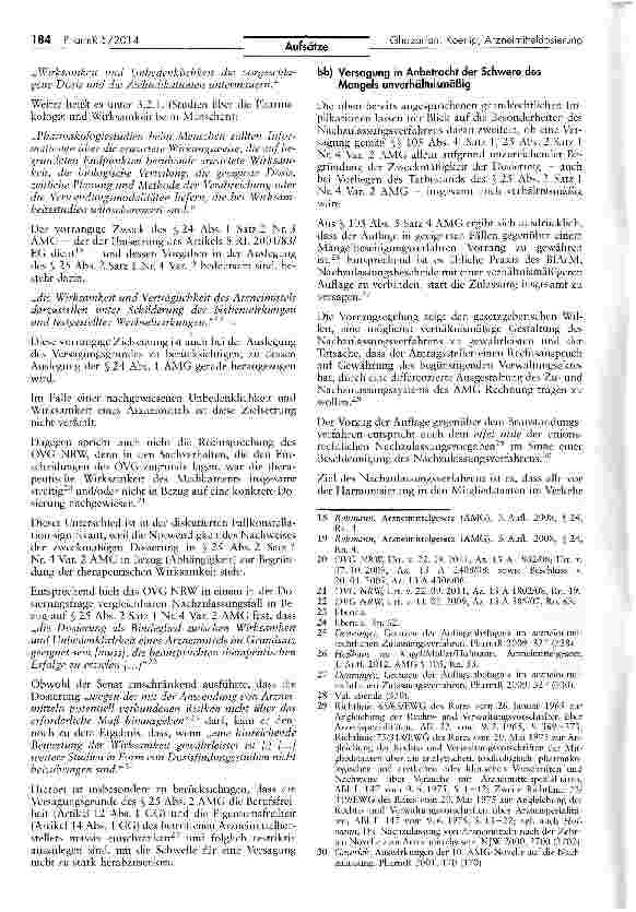 Vorschauseite 4: Nachweis und Begründung der Zweckmäßigkeit einer Arzneimitteldosierung im Nachzulassungsverfahren des AMG