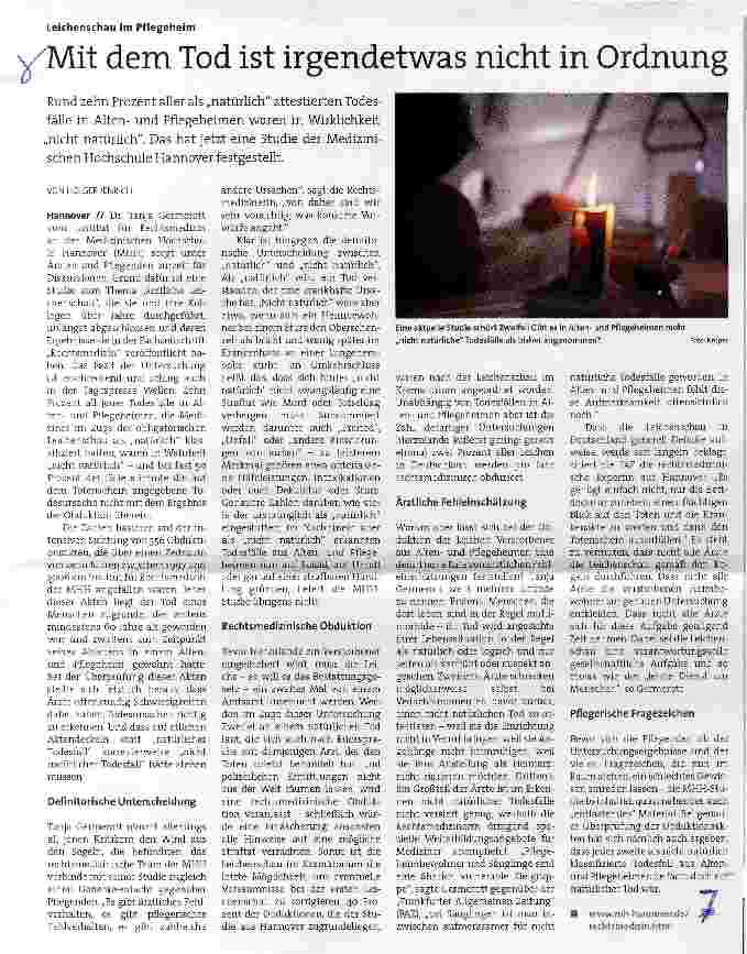 Vorschauseite 1: Mit dem Tod ist irgendetwas nicht in Ordnung