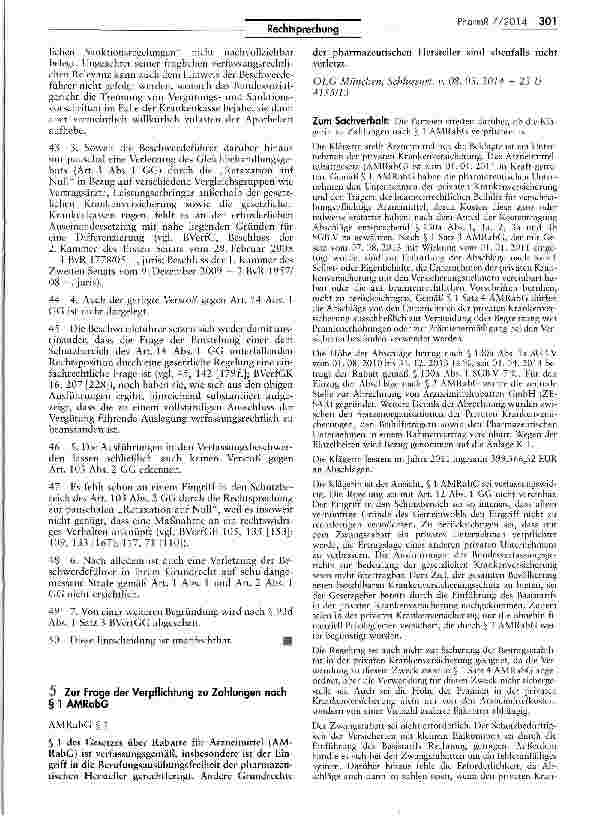 Vorschauseite 5: Apotheker dürfen bei Nichtbeachtung von Rabattverträgen auf Null retaxiert werdenSGBV § 129 13