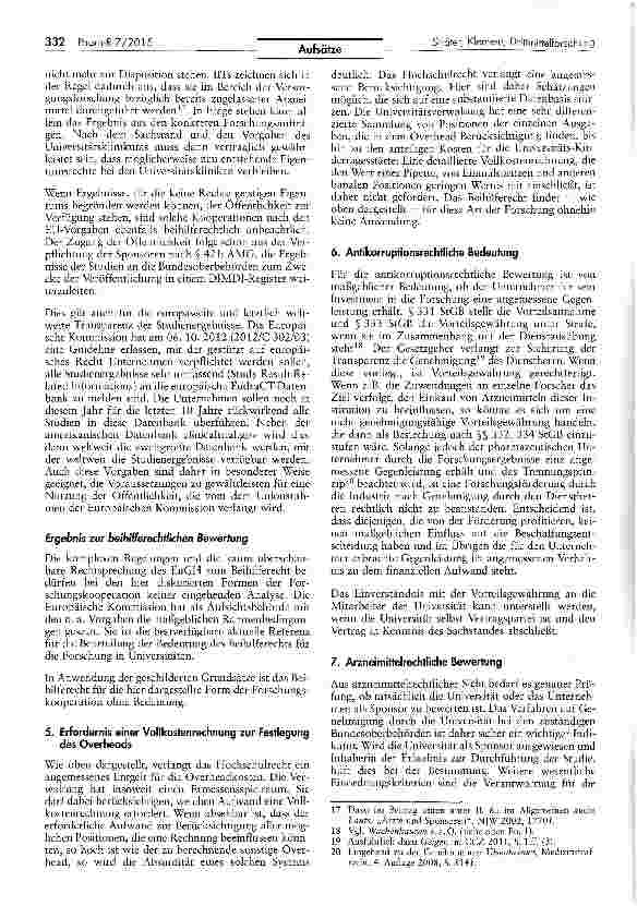 Vorschauseite 4: Overhead-Kosten in der Drittmittelforschung - Zur Rechtfertigung nach dem Hochschulrecht und dem Beihilferecht der EU