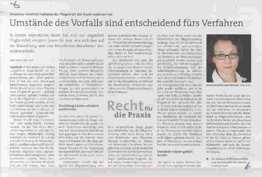Vorschauseite 1: Umstände des Vorfalls sind entscheidend fürs Verfahren