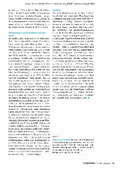 Vorschauseite 2: Gendermedizin und ihre Relevanz für das Alter(n)