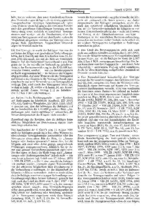 Vorschauseite 4: Unverhältnismäßige Vertragsstrafe bei Arzneimittellieferung