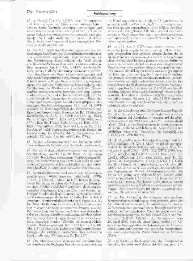 Vorschauseite 3: Zur Vereinbarung von Preisuntergrenzen