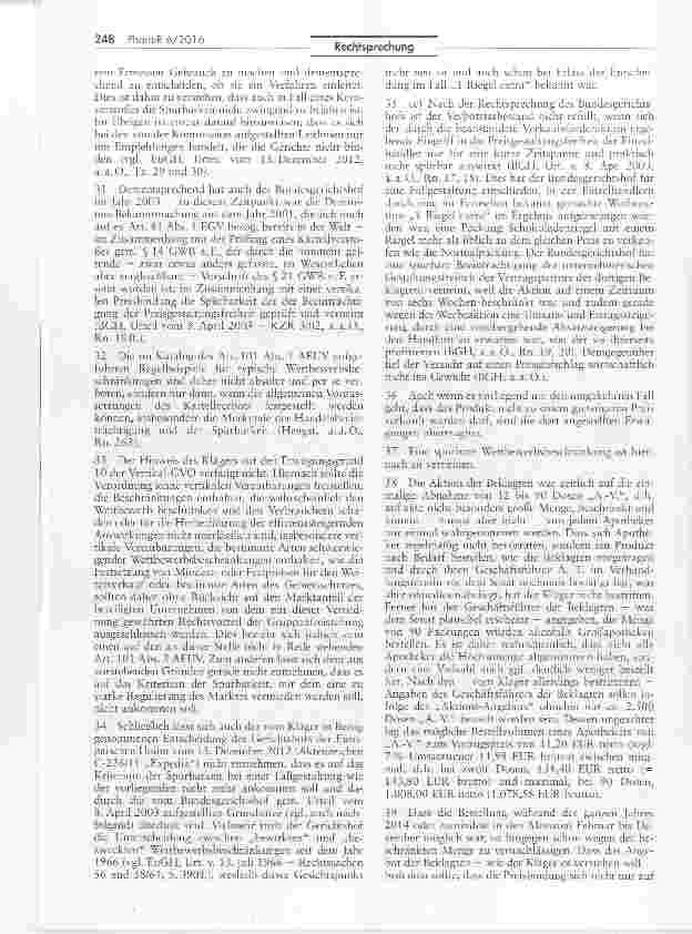 Vorschauseite 5: Zur Vereinbarung von Preisuntergrenzen