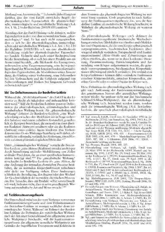 Vorschauseite 3: Noch einmal: Abgrenzung von Arzneimitteln und Medizinprodukten