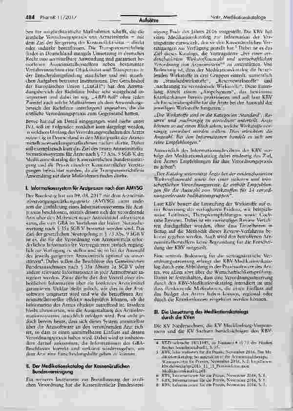Vorschauseite 2: Medikationskataloge, Verordnungsquoten und Arztinformationssysteme