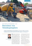 Vorschauseite 1: Sicher Arbeiten mit Teleskopstaplern - Teil 2: Betreiben von Teleskopstaplern