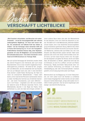 Vorschauseite 1: Gebet verschafft Lichtblicke