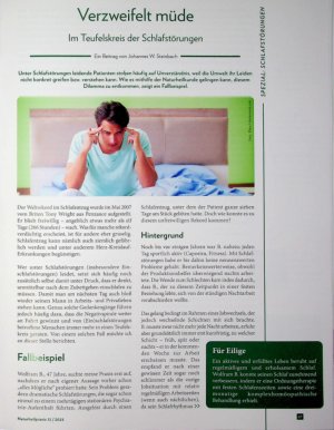 Vorschauseite 1: Verzweifelt müde Im Teufelskreis der Schlafstörungen