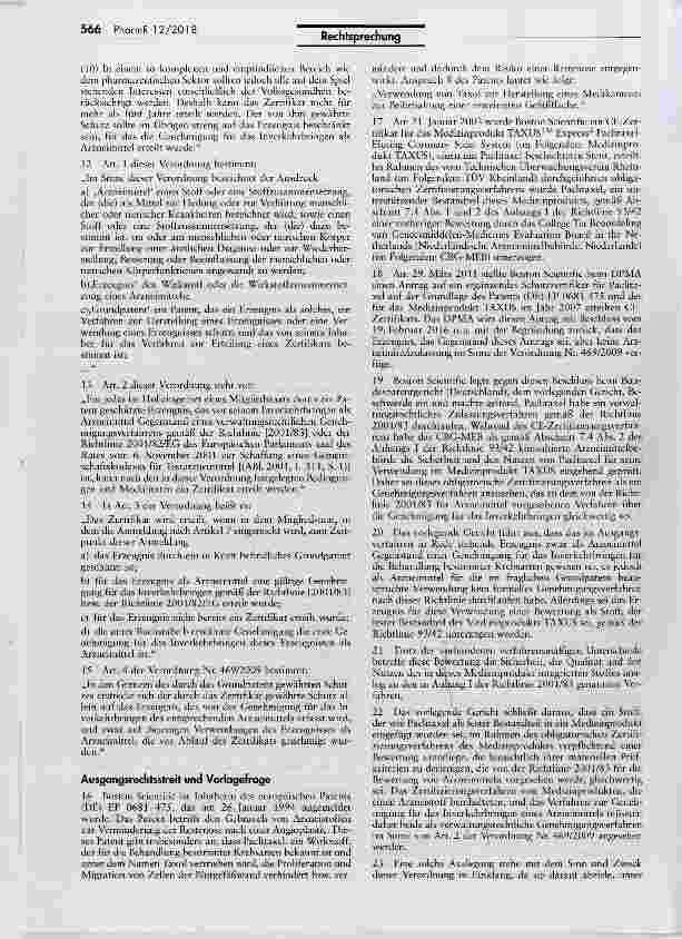 Vorschauseite 3: Verfahren zur Genehmigung für das Inverkehrbringen von Stoffen, Medizinprodukt- Arzneimittel-Kombinarion (Boston Scientific)
