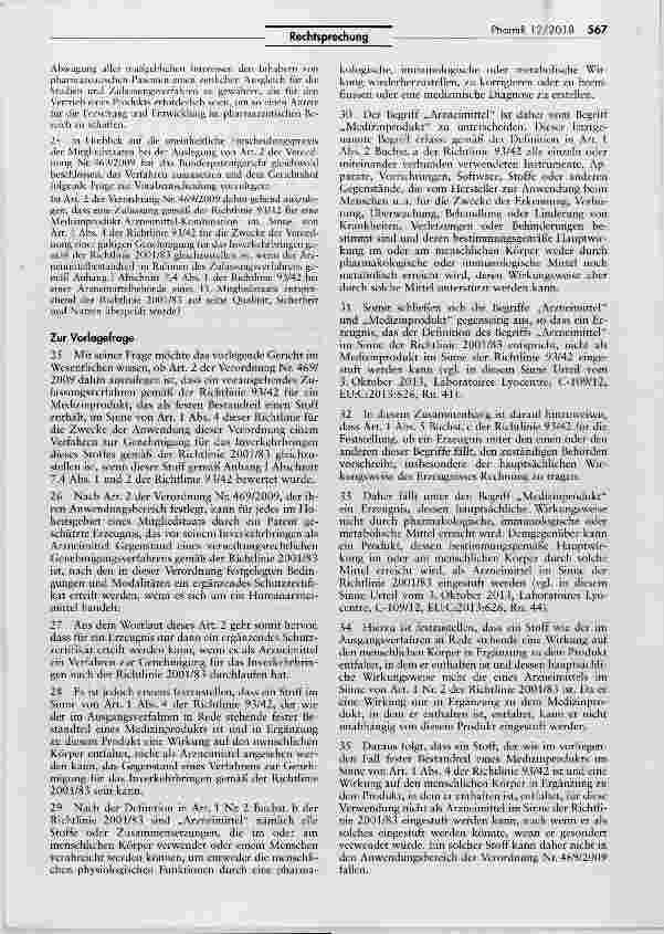 Vorschauseite 4: Verfahren zur Genehmigung für das Inverkehrbringen von Stoffen, Medizinprodukt- Arzneimittel-Kombinarion (Boston Scientific)