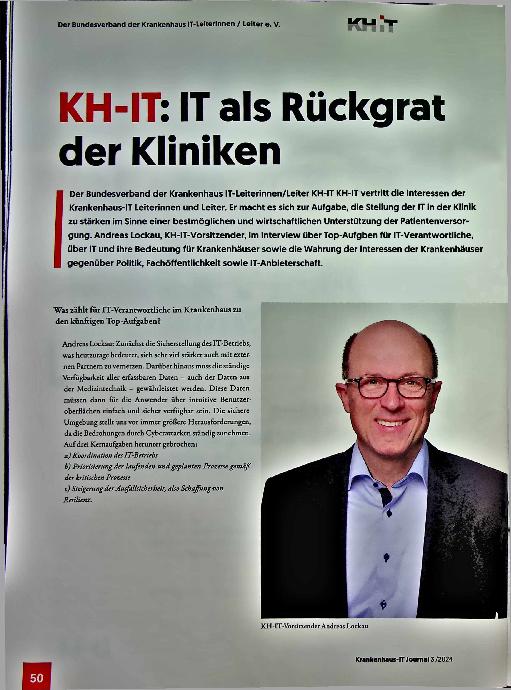Vorschauseite 1: KH-IT: IT als Rückgrat der Kliniken