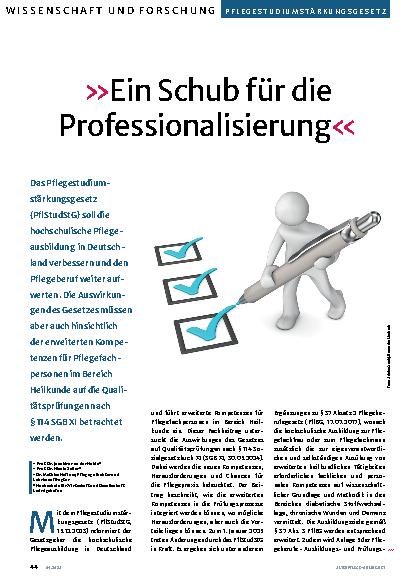 Vorschauseite 1: "Ein Schub für die Professionalisierung"