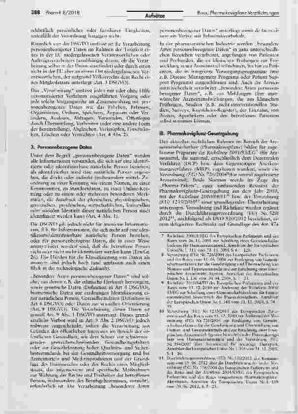Vorschauseite 2: Pharmalcovigilanz-Verpflichtungen und DSGVO wie ist beides vereinbar?