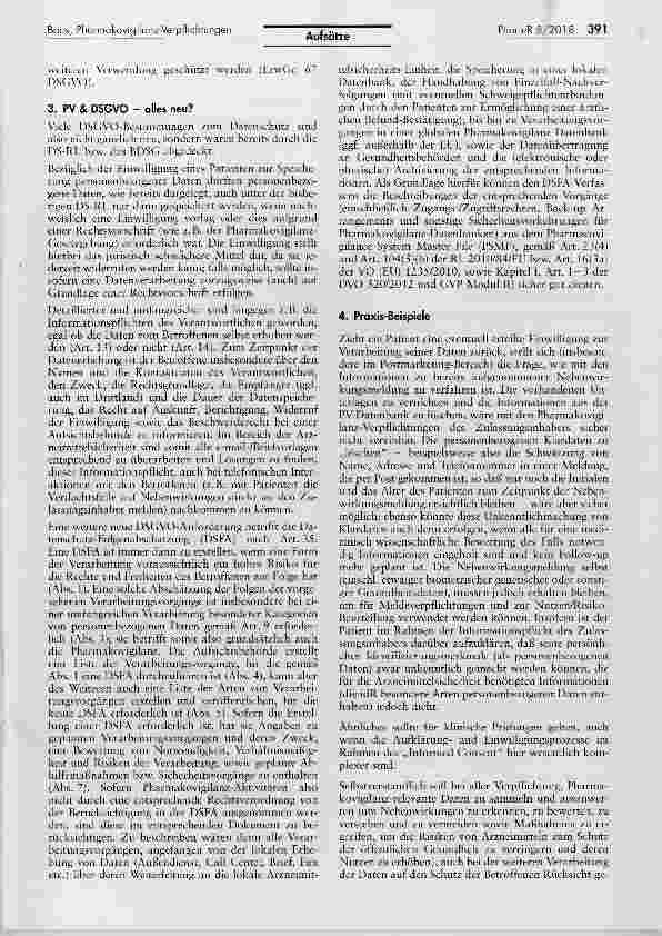 Vorschauseite 5: Pharmalcovigilanz-Verpflichtungen und DSGVO wie ist beides vereinbar?
