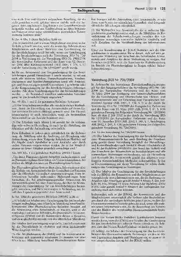 Vorschauseite 2: Unternehmensabsprachen zu ArzneimittelinformaHonen als „bezweckte Wettbewerbsbeschränkung