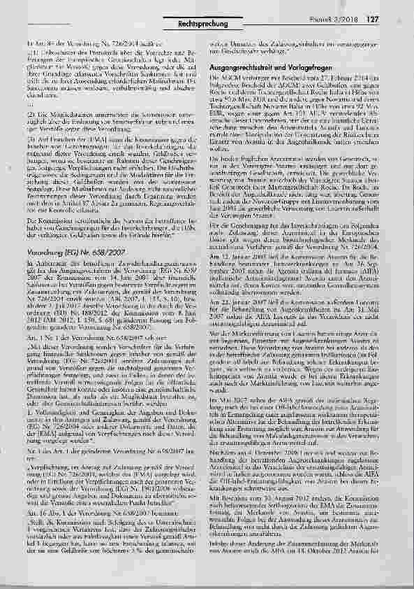 Vorschauseite 4: Unternehmensabsprachen zu ArzneimittelinformaHonen als „bezweckte Wettbewerbsbeschränkung
