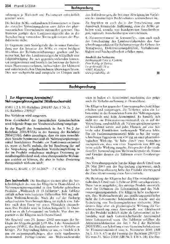 Vorschauseite 2: AOK Rabattvertragsausschreibungen 2008/2009