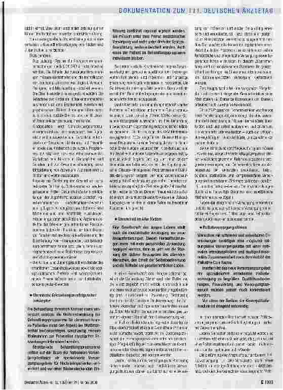 Vorschauseite 4: Gesundheits-, Sozialund ärztliche Berufspolitik - Gesundheitspolitische Leitsätze der Ärzteschaft