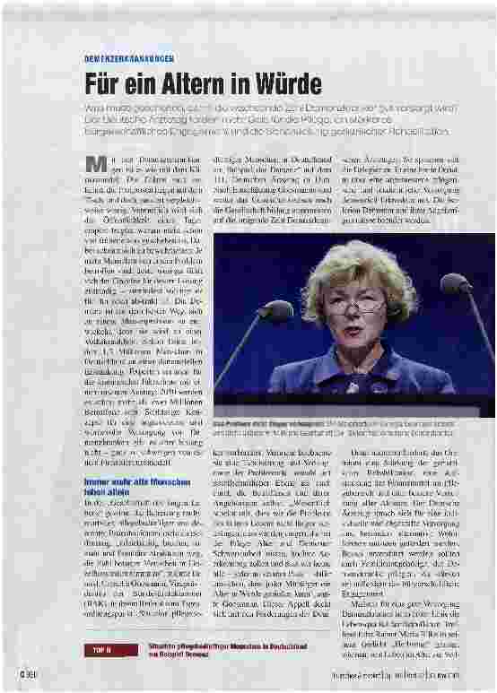 Vorschauseite 1: Für ein Altern in Würde