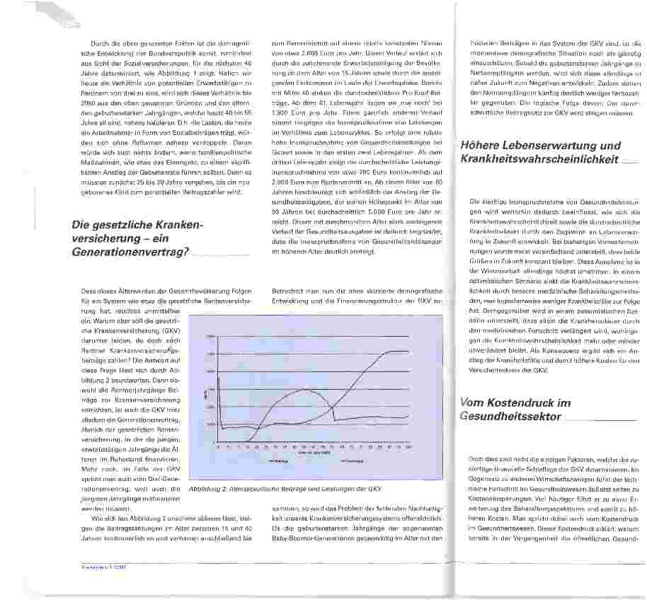 Vorschauseite 2: Mehr Nachhaltigkeit in der GKVWas Demografie mit dem Gesundheitsversicherungssystem zu tun hat