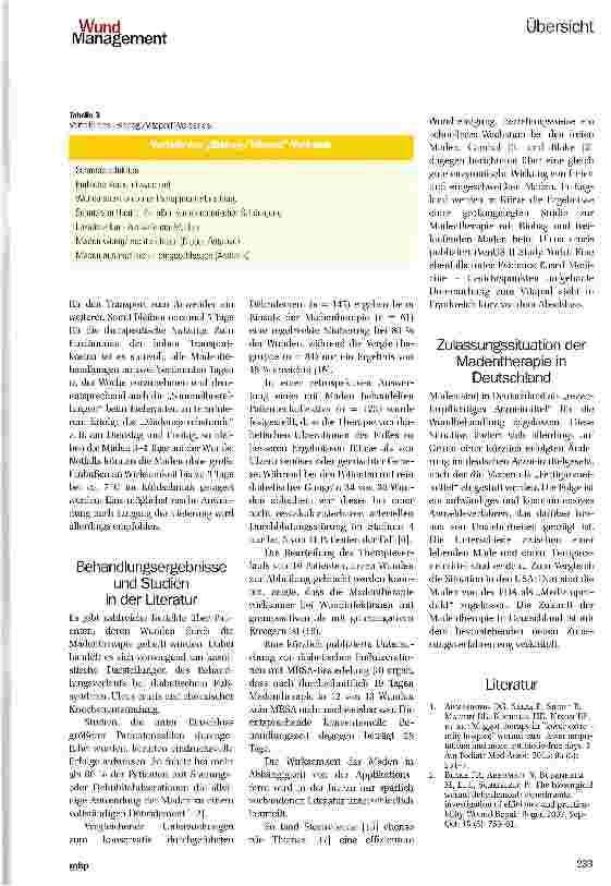 Vorschauseite 4: Biologisches Debridement