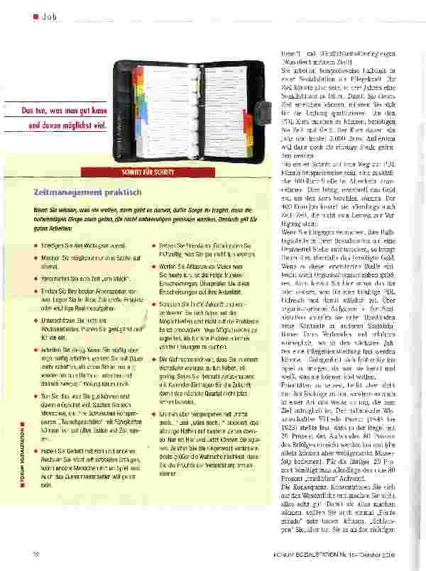 Vorschauseite 3: Das Wichtigste zuerst!Wer seine Zeit ökonomisch einsetzen will, sollte Prioritäten setzen und sich nicht von Dringendsten drängeln lassen.