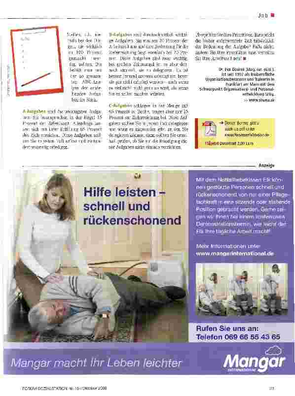 Vorschauseite 4: Das Wichtigste zuerst!Wer seine Zeit ökonomisch einsetzen will, sollte Prioritäten setzen und sich nicht von Dringendsten drängeln lassen.