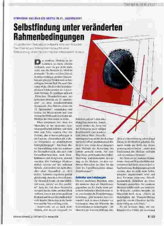 Vorschauseite 1: Selbstfindung unter veränderten Rahmenbedingungen