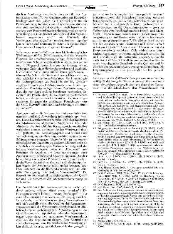 Vorschauseite 6: Internationaler Anwendungsbereich des deutschen Preisrechts für Arzneimittel gemäß AMG, AMPreisV und § 130a SGB V