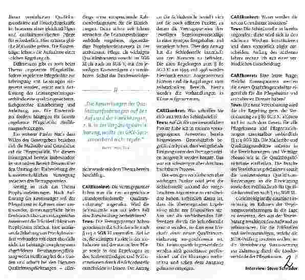 Vorschauseite 2: Noch sind zentrale Punkte strittig
