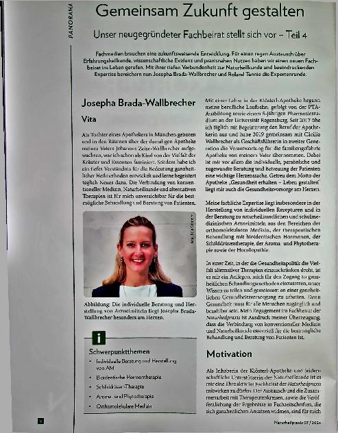 Vorschauseite 1: Gemeinsam Zukunft gestalten. Unser neugegründeter Fachbeirat stellt sich vor - Teil 4.