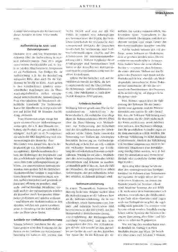 Vorschauseite 2: Aufbereitung von Medizinprodukten Anforderung und Verantwortung