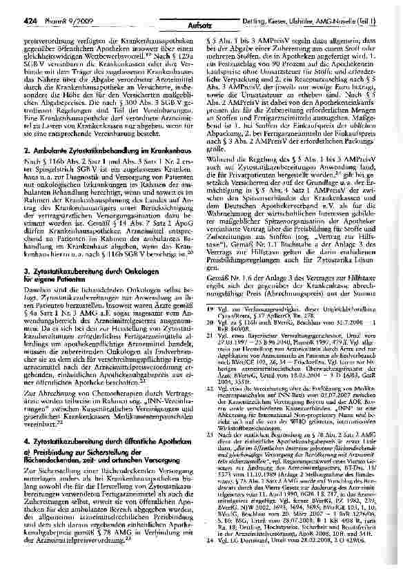 Vorschauseite 4: Zytostatikaversorgung nach der AMG-Novelle (Teil 1)